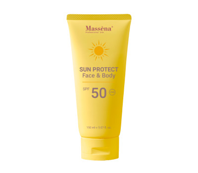 MASSENA Sun Protect Face & Body SPF 50 UVA Сонцезахисний крем для обличчя та тіла, 150 мл