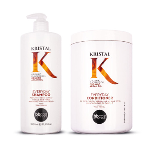 KRISTAL EVERYDAY — Набор для ежедневного ухода за волосами (Шампунь + Кондиционер) 1000мл