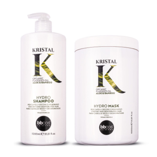 KRISTAL HYDRO — Набор для глубокого увлажнения волос (Шампунь + Маска ) 1000мл