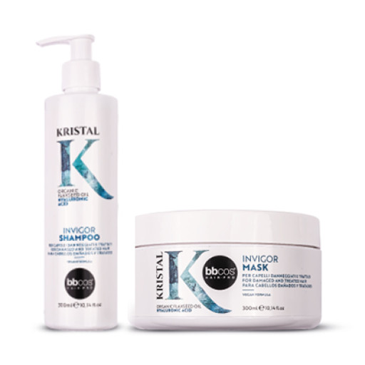 KRISTAL INVIGOR — Набор для глубокого увлажнения волос (Шампунь + Маска) 300 мл
